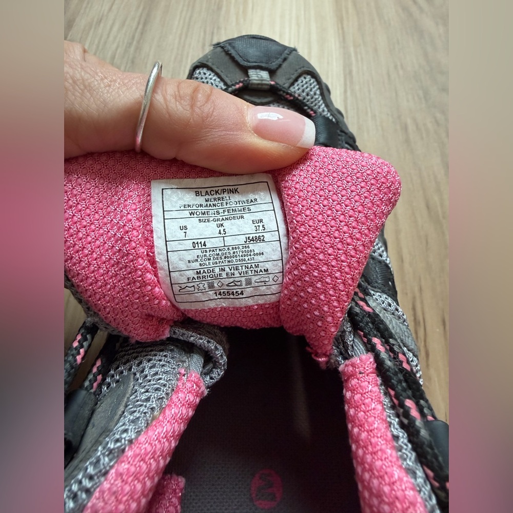 Merrell - Women's Gray and Pink Hiking Shoes - Picture 5 of 5
